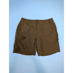 CC Filson Gained Canyon Men Flat Front Brown Chino Shorts Sz L